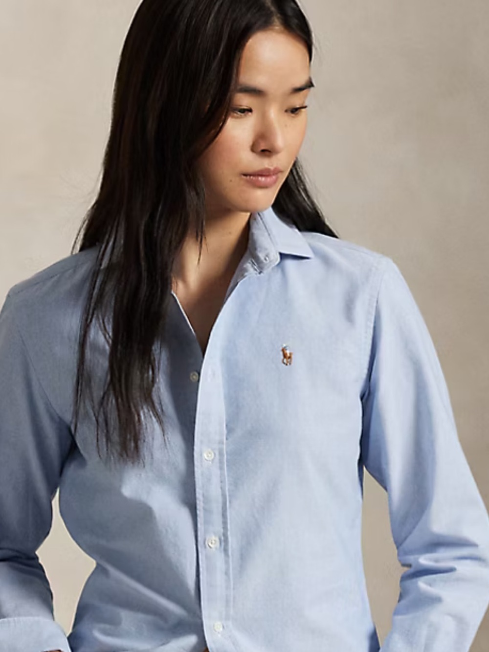 Ralph Lauren Blue Oxford Button Down Shirt